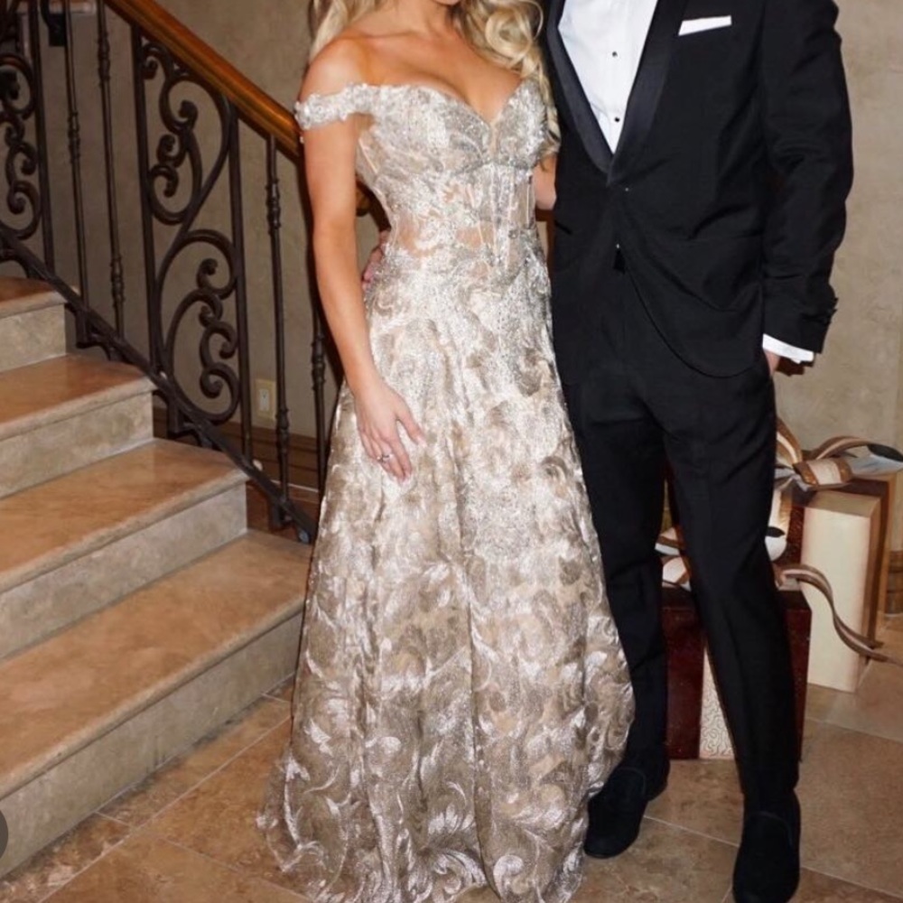 Jovani Golden Ball gown